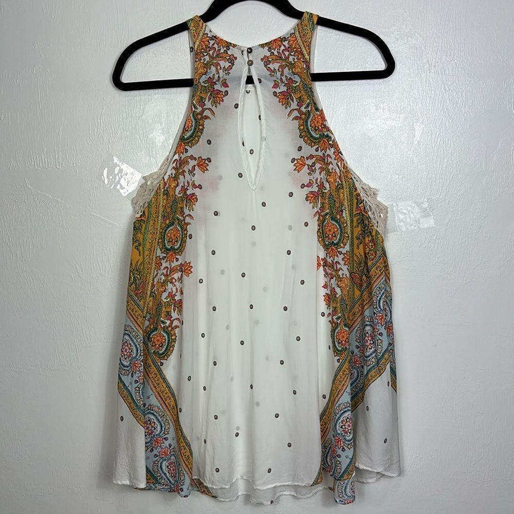 Free People Intimately Darjeeling Printed Mini Slip Dress In Ivory Combo Size XS - Picture 5 of 11